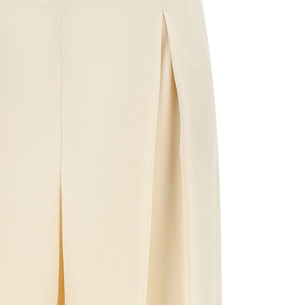 Max Mara White Silk Casual Pants