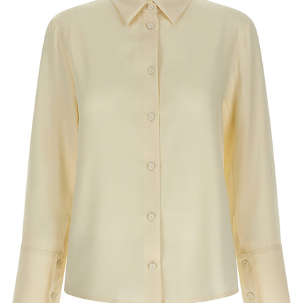 Max Mara White Silk Blouse