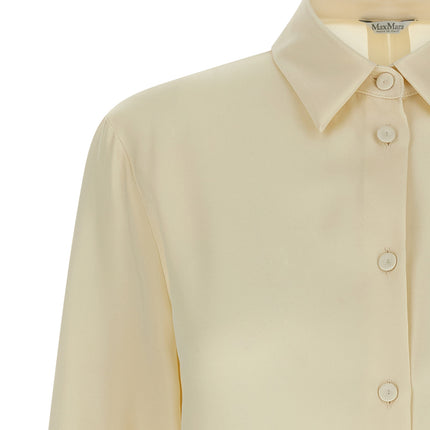 Max Mara White Silk Blouse
