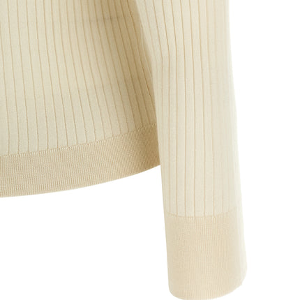 Max Mara White Cashmere Polo Shirt