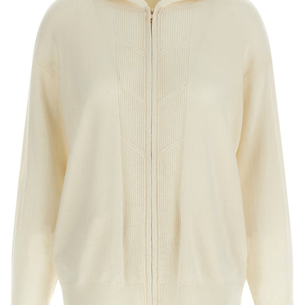 Max Mara White Cashmere Cardigan
