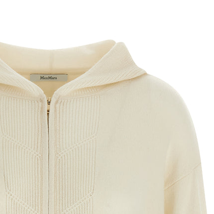 Max Mara White Cashmere Cardigan