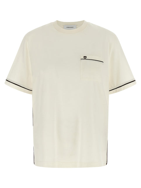Ferragamo Beige Cotton T-Shirt