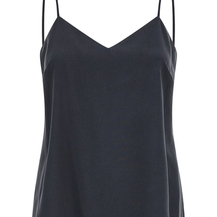 Max Mara Gray Silk Sleeveles T-Shirt