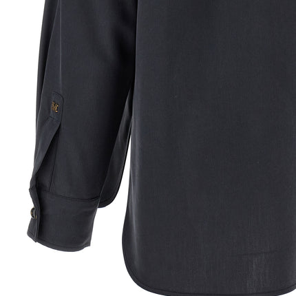 Max Mara Gray Silk Blouse