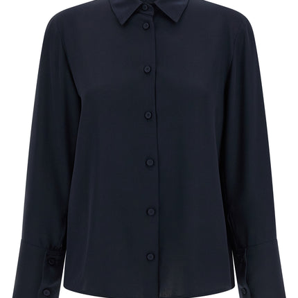 Max Mara Blue Silk Blouse