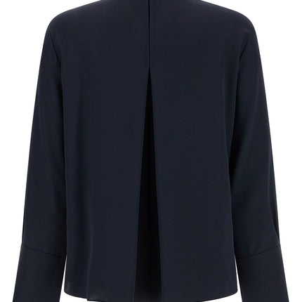 Max Mara Blue Silk Blouse
