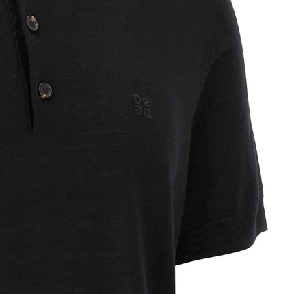 Dsquared² Black Wool Polo Shirt