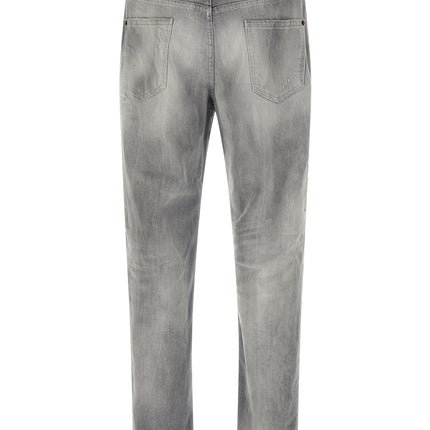 Dsquared² Gray Cotton Straight-Leg Jeans