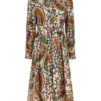 Etro Multicolor Cotton Midi Dress