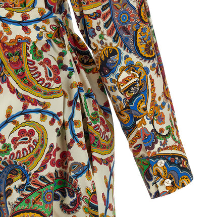 Etro Multicolor Cotton Midi Dress