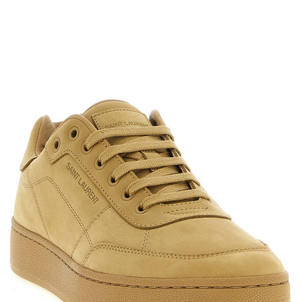 Saint Laurent Beige Calfskin Sneakers