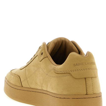 Saint Laurent Beige Calfskin Sneakers