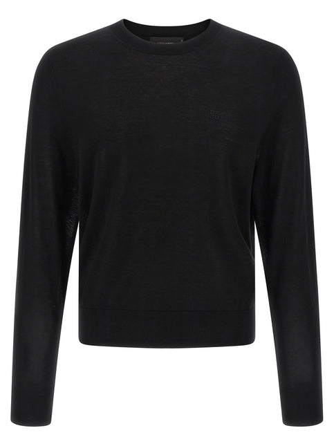 Dsquared² Black Wool Cardigan