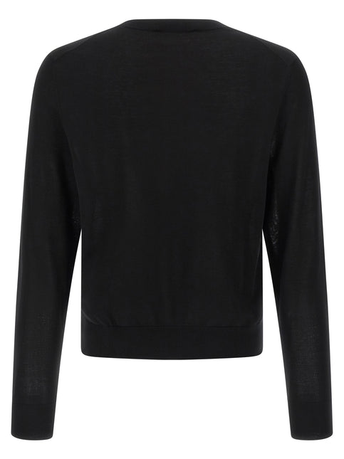 Dsquared² Black Wool Cardigan