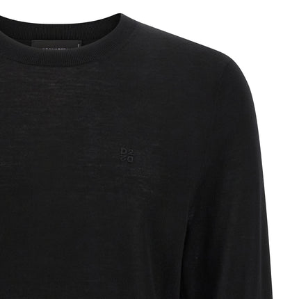 Dsquared² Black Wool Cardigan