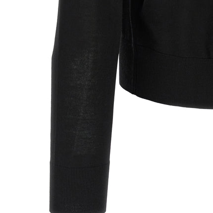 Dsquared² Black Wool Cardigan