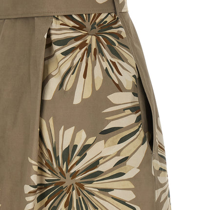 Brunello Cucinelli Bicolor Cotton Long Dress