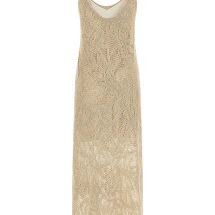 Brunello Cucinelli Beige Linen Long Dress