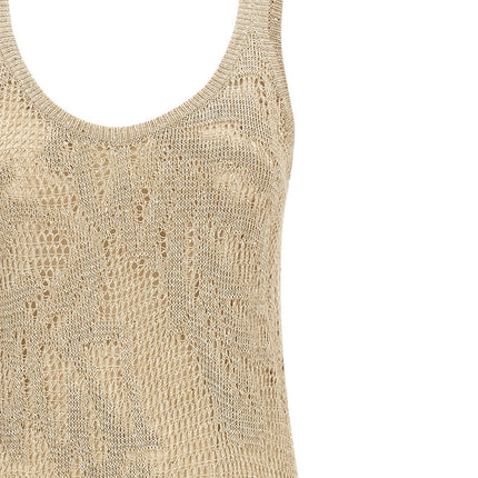 Brunello Cucinelli Beige Linen Long Dress