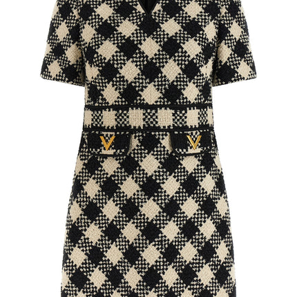 Valentino Garavani Bicolor Cotton Short Dress