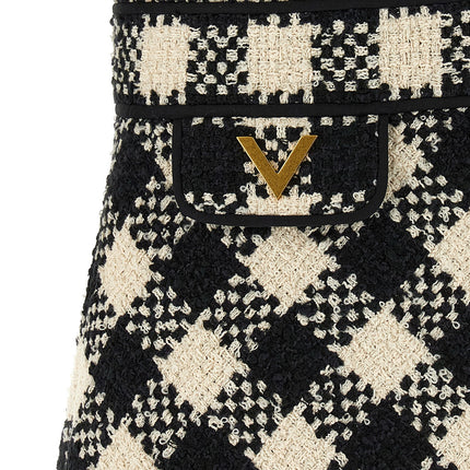 Valentino Garavani Bicolor Cotton Short Dress