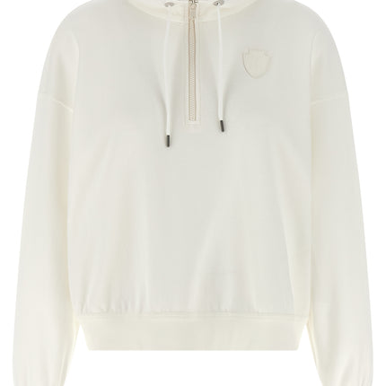 Brunello Cucinelli White Cotton Sweatshirt