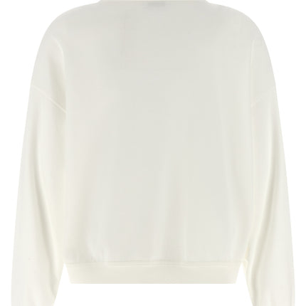 Brunello Cucinelli White Cotton Sweatshirt