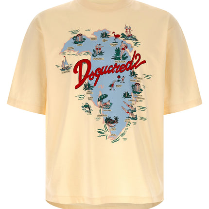 Dsquared² Beige Cotton T-Shirt