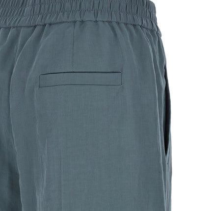 Brunello Cucinelli Blue Cotton Casual Pants