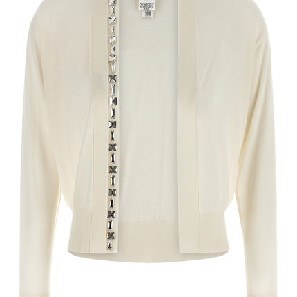 Fabiana Filippi White Cashmere Cardigan