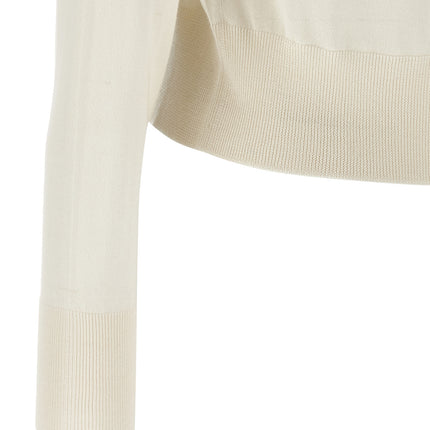 Fabiana Filippi White Cashmere Cardigan