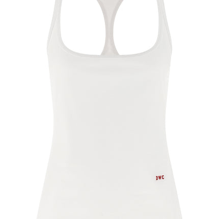 Dsquared² White Cotton Tank Tops