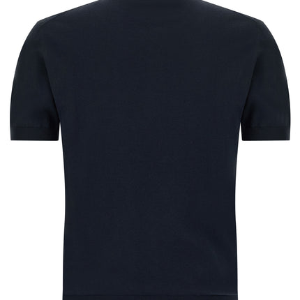 Etro Blue Cotton Polo Shirt