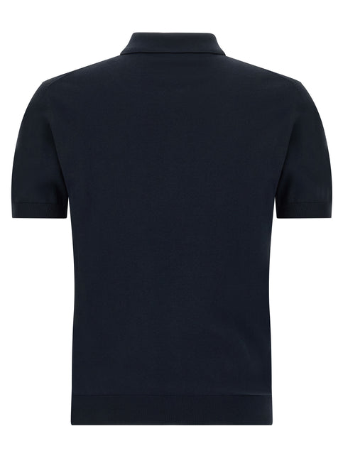Etro Blue Cotton Polo Shirt
