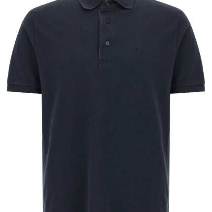 Etro Blue Cotton Polo Shirt