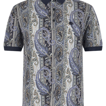 Etro Blue Cotton Polo Shirt
