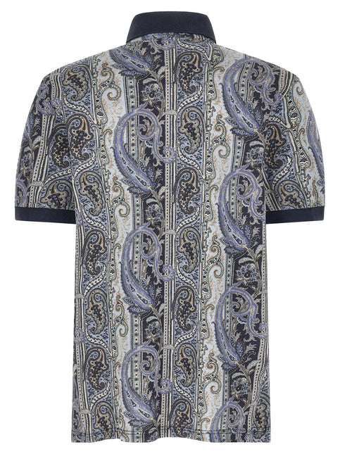 Etro Blue Cotton Polo Shirt