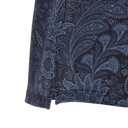 Etro Blue Cotton Polo Shirt