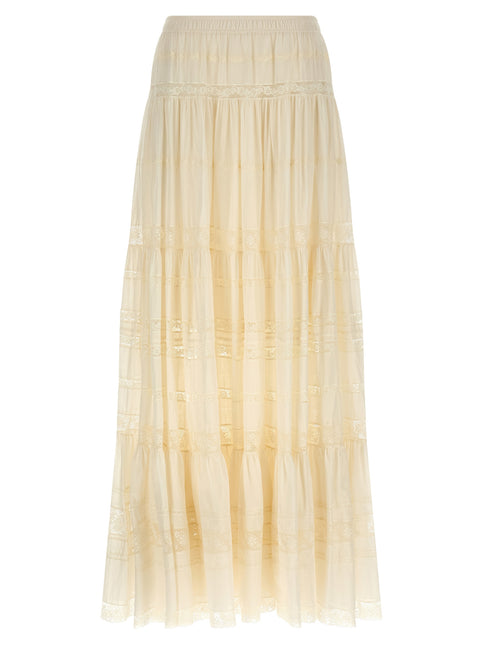 Ermanno Scervino White Cotton Mini Skirt