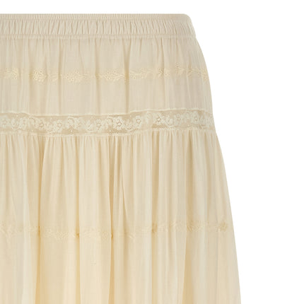 Ermanno Scervino White Cotton Mini Skirt
