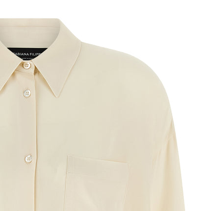 Fabiana Filippi Beige Acetate Blouse