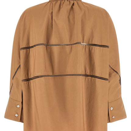 Fabiana Filippi Brown Cotton Blouse