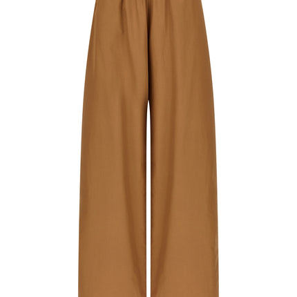 Fabiana Filippi Brown Cotton Casual Pants