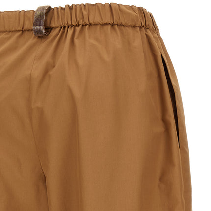 Fabiana Filippi Brown Cotton Casual Pants