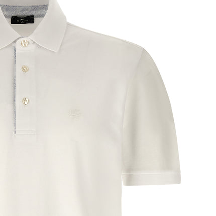 Etro White Cotton Polo Shirt
