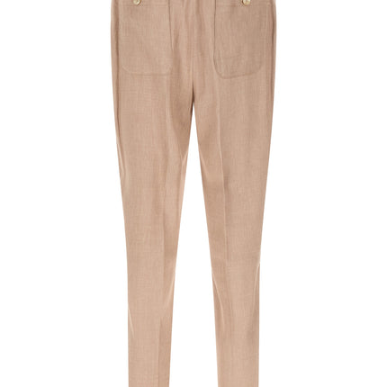 Etro Beige Linen Joggers (Workout Pants)