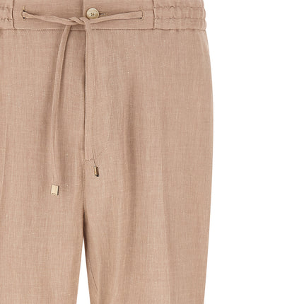 Etro Beige Linen Joggers (Workout Pants)