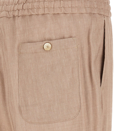 Etro Beige Linen Joggers (Workout Pants)