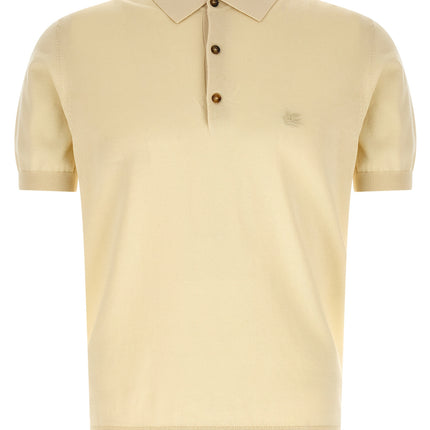 Etro Beige Cotton Polo Shirt